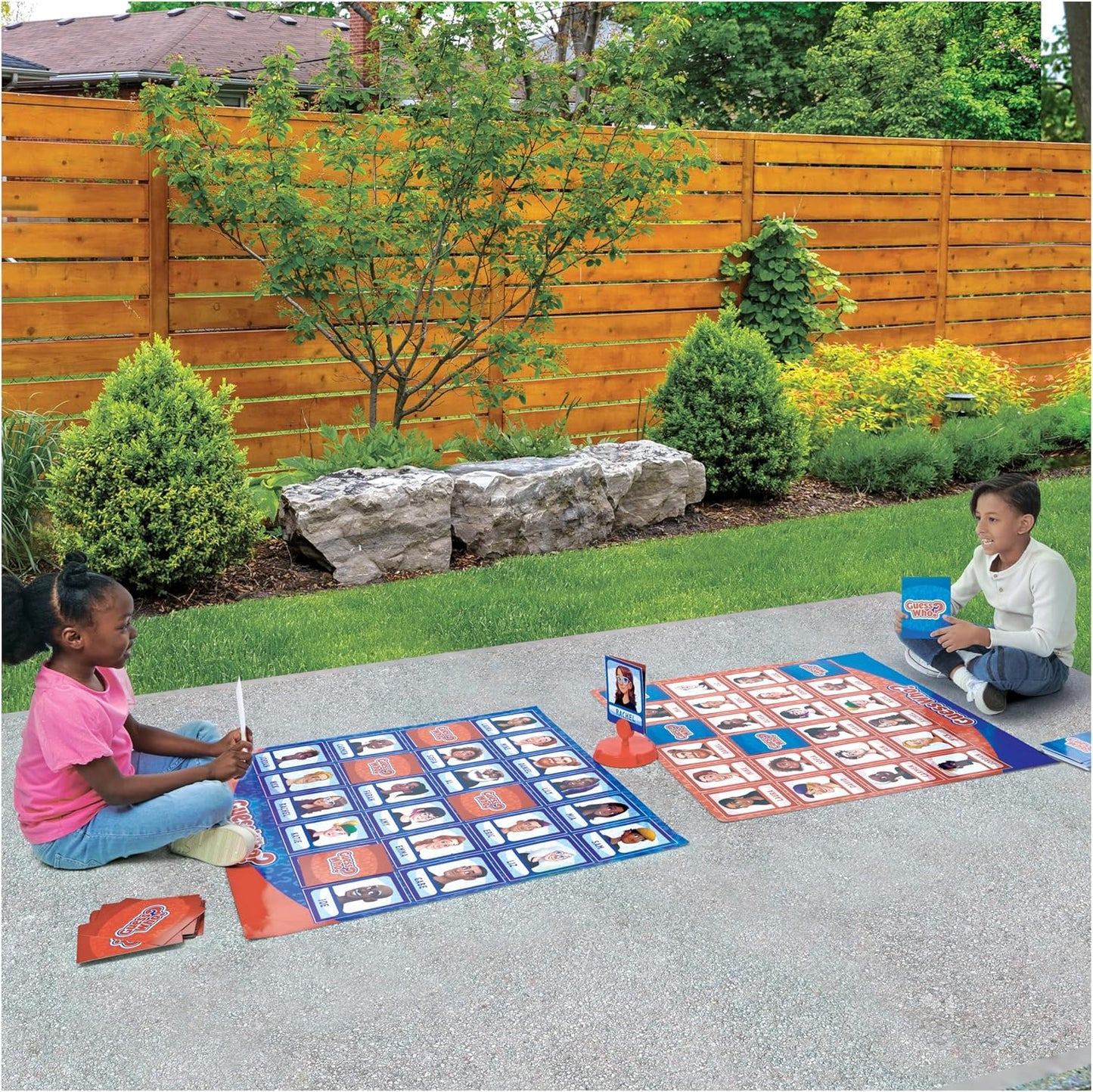 Spin Master Games, Guess Who? Giant Edition, Family Game for Indoor & Outdoor Fun with Big Oversized Board, for Family and Kids, 2-4 Players, Ages 6 & Up