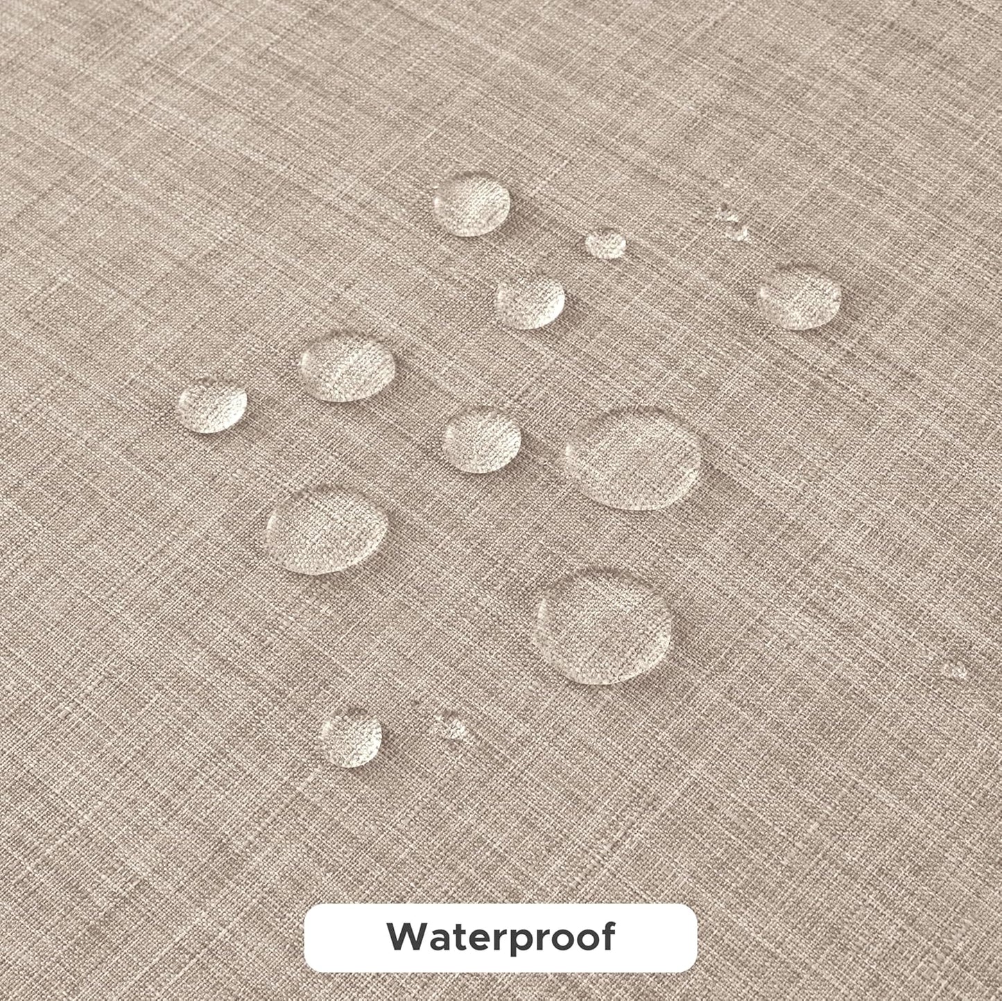 Fitable Faux Linen Tablecloths for Rectangle Tables: Water & Stain Resistant Farmhouse Table Cloth, Washable Burlap Textured Table Covers for Kitchen Dining Party(2 Pack, 60x102 Inch, Nature)