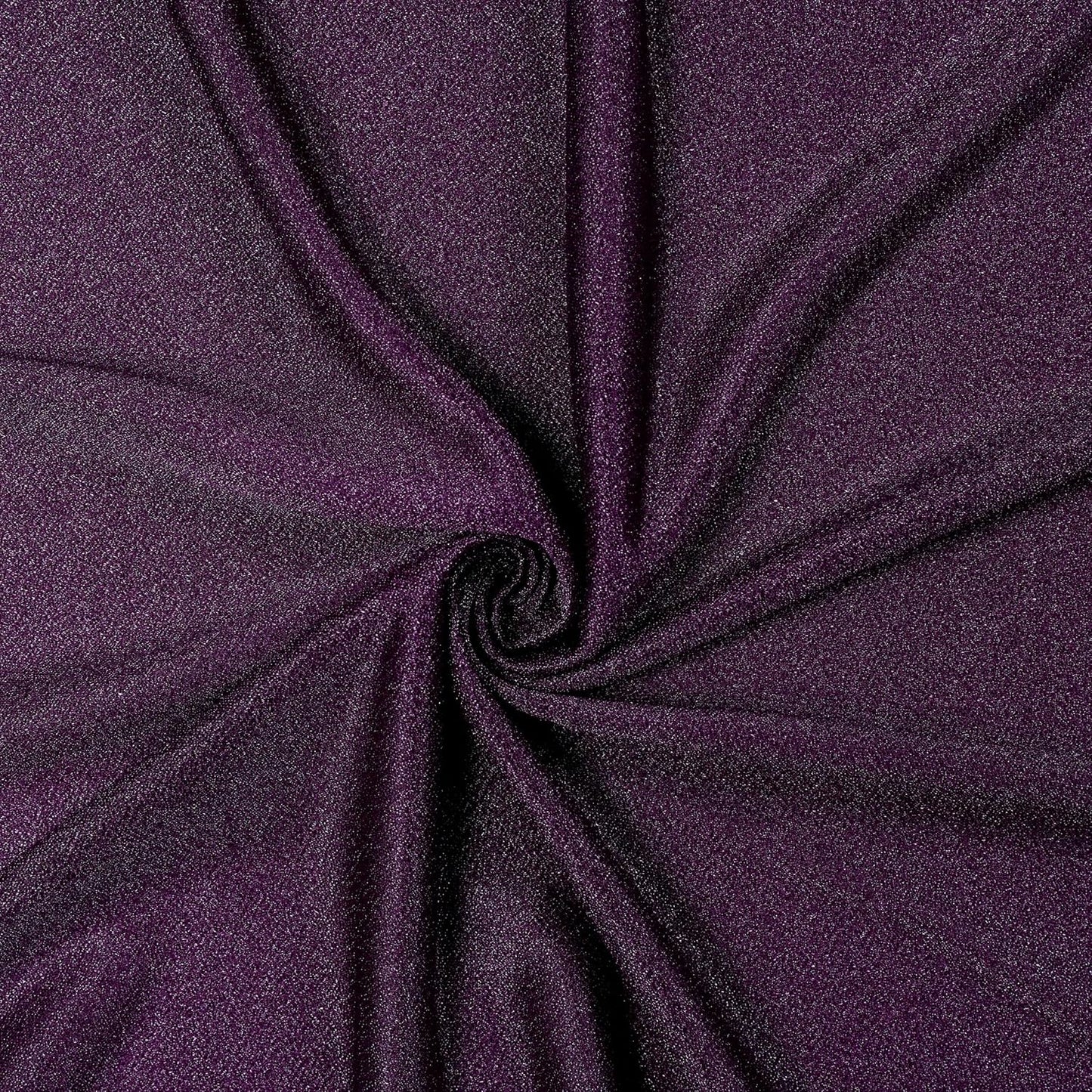 VDS Pack of 2 Panel (30 Inch X 100 Feet) Wedding Arch Draping Fabric Sheer Chiffon Fabric Drapery for Wedding Ceremony Reception Swag Backdrop Canopy Chuppah ARBO Altars Decoration (Eggplant)