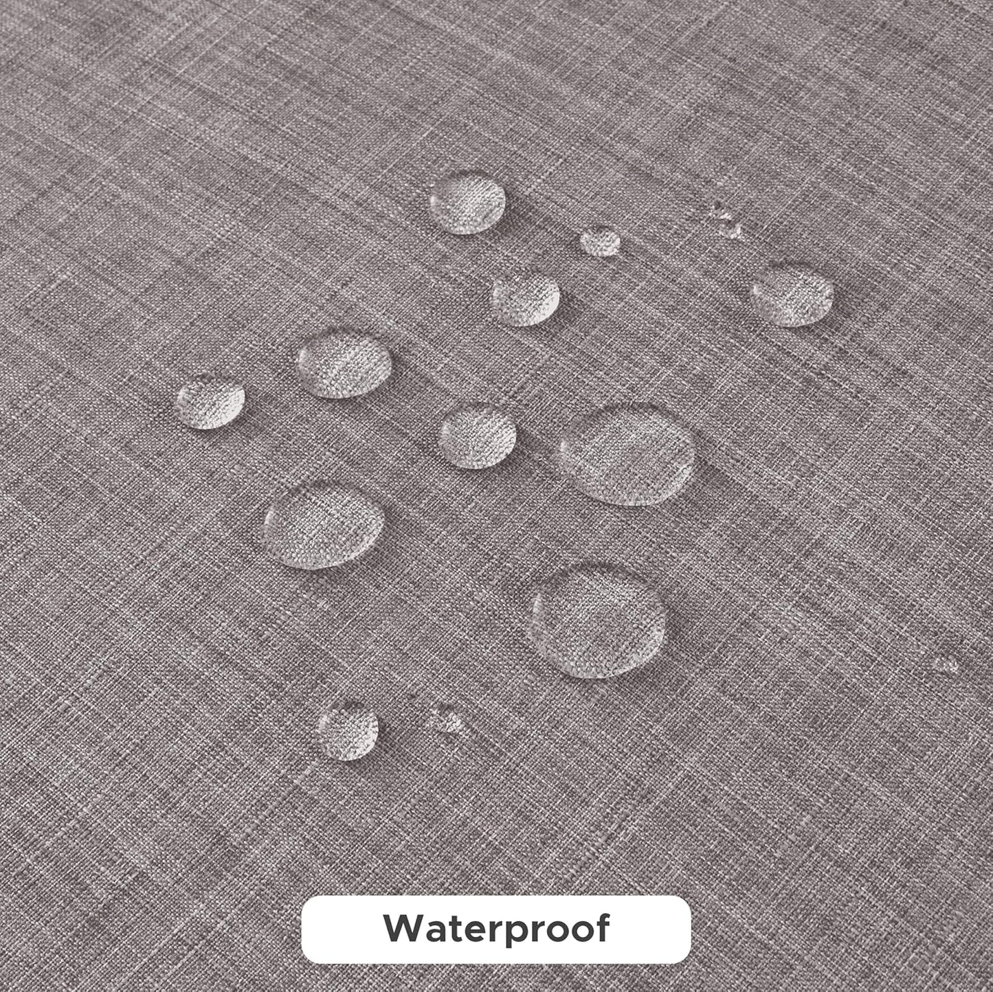 Fitable Faux Linen Tablecloths for Rectangle Tables: Water & Stain Resistant Farmhouse Table Cloth, Washable Burlap Textured Table Covers for Kitchen Dining Party(2 Pack, 60x84 Inch, Stone)