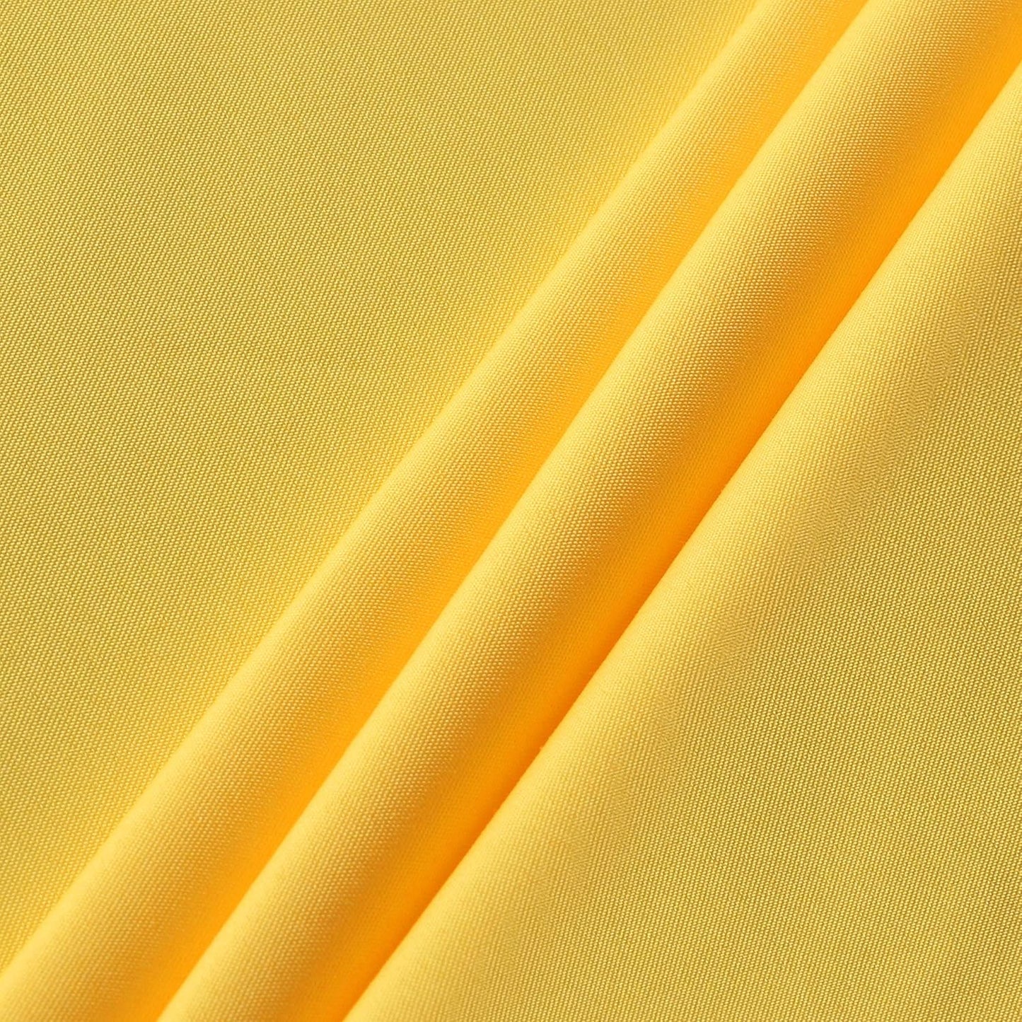 sancua Round Tablecloth - 108 Inch - Water Resistant Spill Proof Washable Polyester Table Cloth Decorative Fabric Table Cover for Dining Tables, Buffet Parties and Camping, Yellow