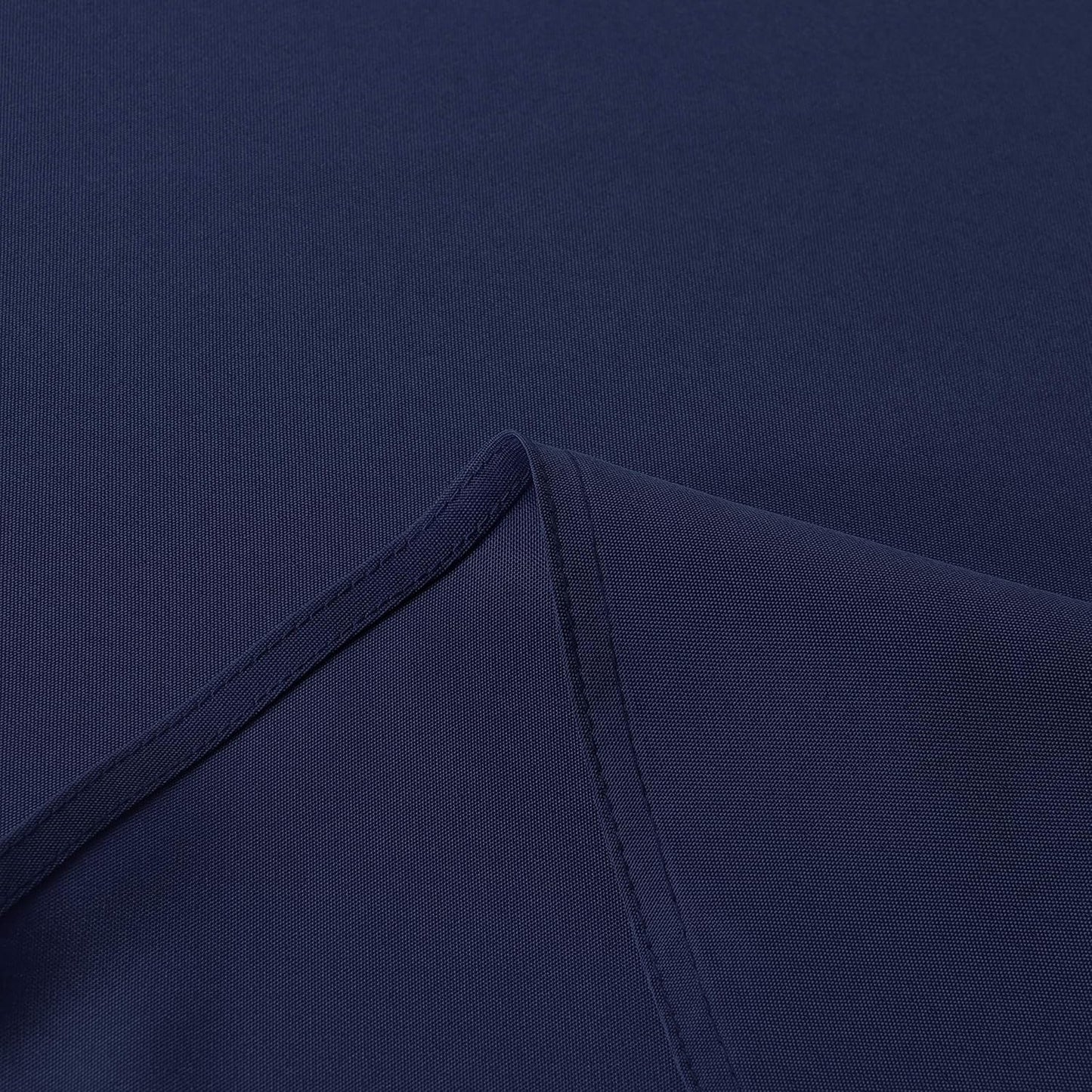 sancua 60 Inch Round Tablecloth (Fits 20-48 Inch Tables), Water Resistant Spill Proof Washable Polyester Table Cloth Decorative Fabric Table Cover for Dining, Buffet Parties and Camping, Navy